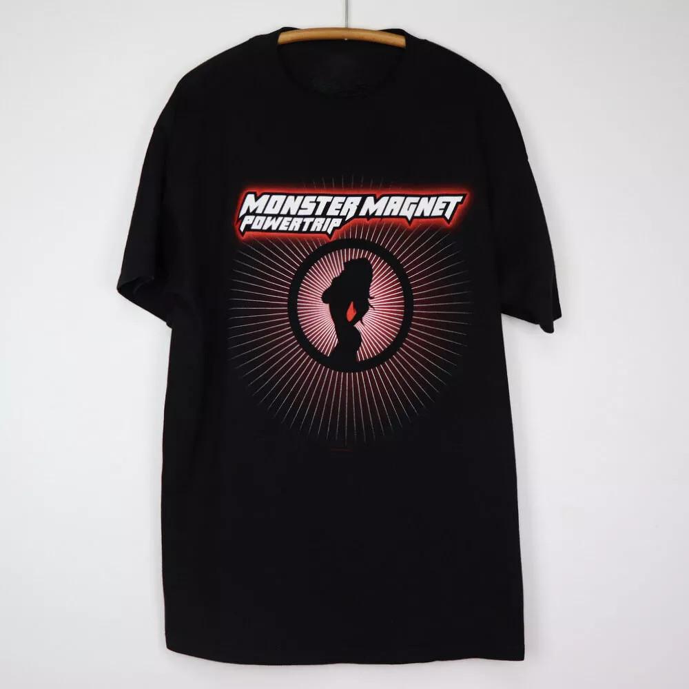 Monster Magnet Band Powertrip Cotton Black All Size Unisex Tee Shirt MD43 L