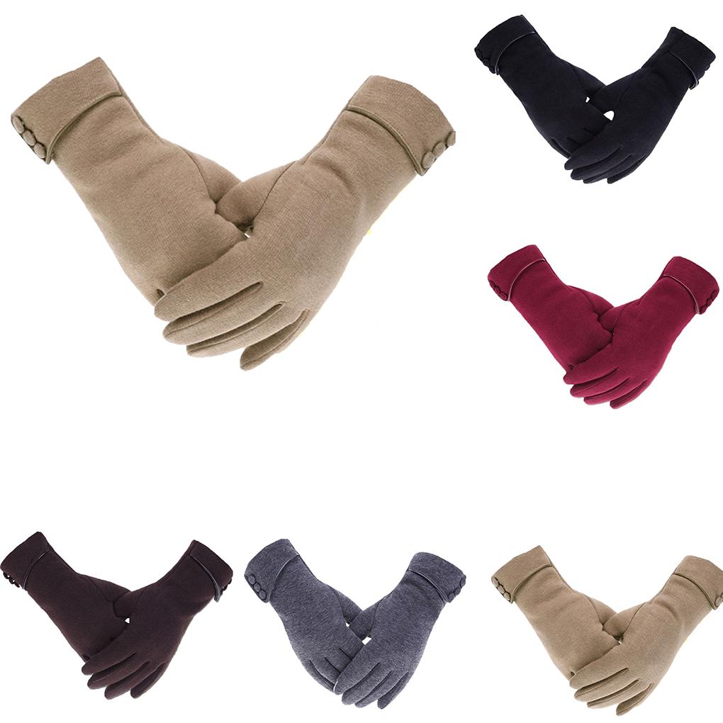 Winter Women Fleece Warm Keeping Screen Glove Outdoor Sport Riding Skiing