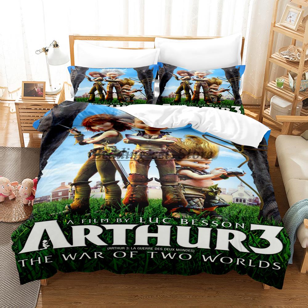 

Arthur Et Les Minimoys Комплект постельного белья Односпальный Полуторный Двуспальный Queen King Размер Комплект постельного белья Взрослый Детская Спальня Комплекты Пододеяльников 2023 Простыня (135x200cm)
