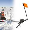 2pcs Fishing Tackle Marker Flags Fishing Equipment Gear Tip Ups Strikes Indicators Fishing Rod Tip Up with Poles Flags
