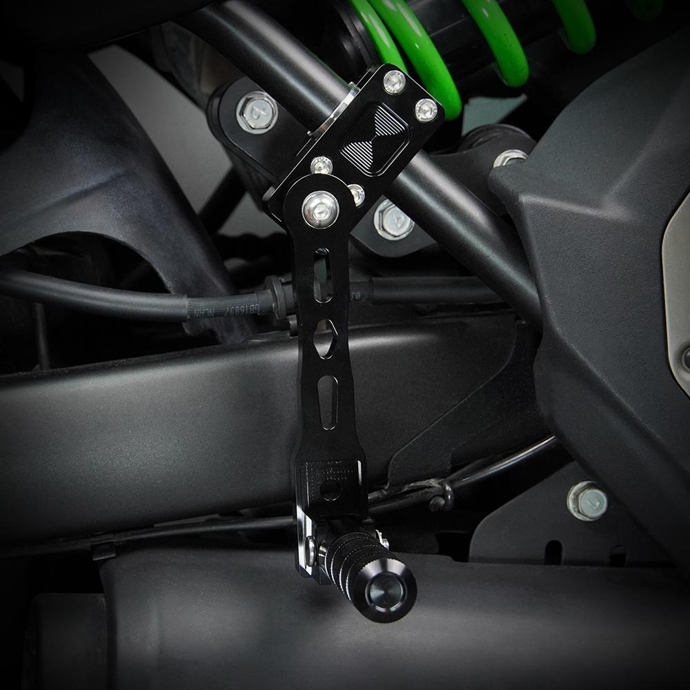 For KAWASAKI KLR650 1987-2024 KLE 500 KLX 250 VULCAN Motorcycle Rider Adjustable Foot Pegs Kit 22mm 7/8" 28.8mm 1/8" Highway