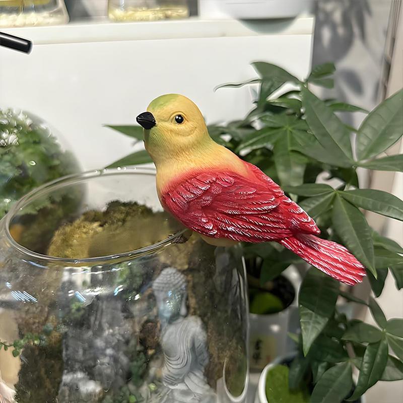 Garden Bird Statue Flower Pot Hugger Outdoor Decor For Tree, Resin Bird Figurine Plant Pot Decorations For Fence Balcony Patio