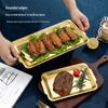 Korean Style Stainless Steel Rectangular Serving Tray