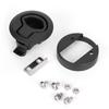 Round Black Flush Pull Slam Latch Deck Hatch Handle Lock for Marine Boat RV Drawers