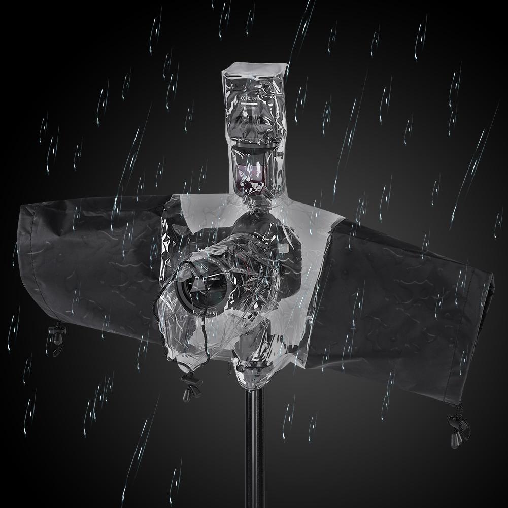 Camera Protector Rain Cover Rainproof Waterproof for DSLR Camera Flashlight