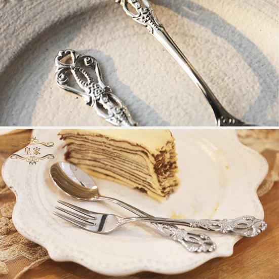 Relieffmønster kaffeskje Rustbestandig rustfritt stål skolekantinedessert k Restaurant