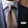 [Y&TAILOR] Necktie, Kyoto Tango-made, Solid Color, 100% 12-Rep Silk, Brand Name, High-Quality, Made in Japan, Perfect for Weddings and Gifts (Mocha)