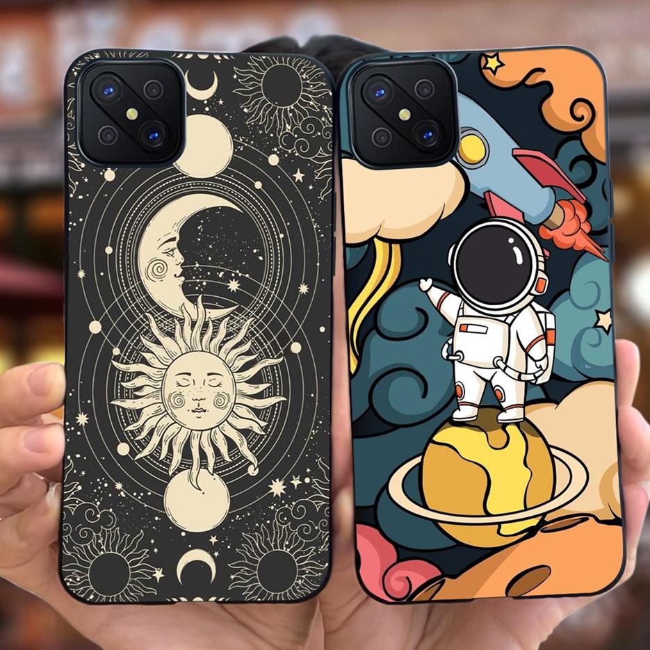 For Oppo Reno 4Z 5G Case CPH2065 Lovely Candy Painted Cover Soft Silicone Phone Case For Oppo Reno4 Z Reno4Z Fundas 6.57'' Coque