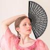 EXCEART Folding Natural Japanese Perfect for Fireworks 1 Piece Fan, Lace, Cosplay, Cute, Bamboo, Stylish, Women's, Style, Festivals, Displays, Summer,