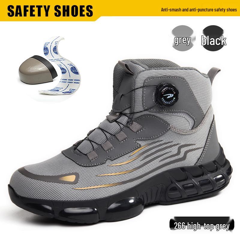 Men s High-Top Waterproof Safety Boots – Anti-Smash, Anti-Puncture, Comfortable for Extended Wear