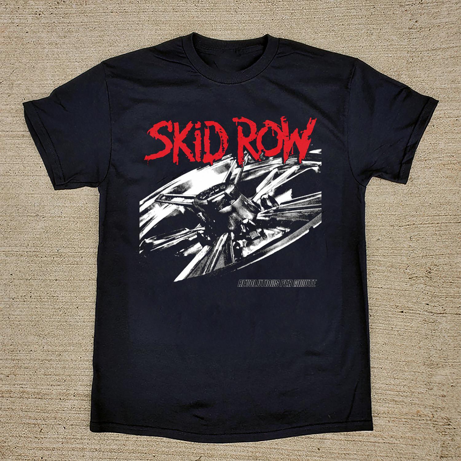 Skid Row - Revolutions Per Minute Tour Gift Fan Black All Size T-Shirt BT714 XXXXL