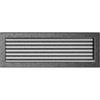 Vent Cover 17x49 Black and Silver with Blinds
