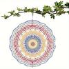 Girovento da Appendere da 10 Pollici con Gancio Girevole a 360 Gradi per Decorazione Balcone Giardino Decorazione Esterna Primavera Estate Campanelle a Vento in Metallo per Decorazione Casa