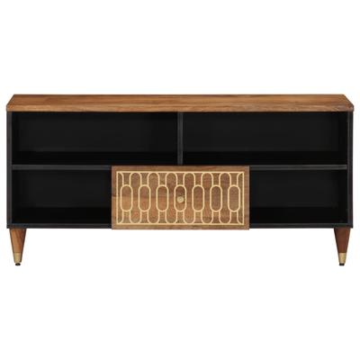 TV Cabinet 100x33x46 Cm Solid Mango Wood