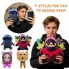 Soft Plush Stuffed Doll Toy with Animal Ear Hood Sitting Position Fabric Material Suitable for Children and Collectors