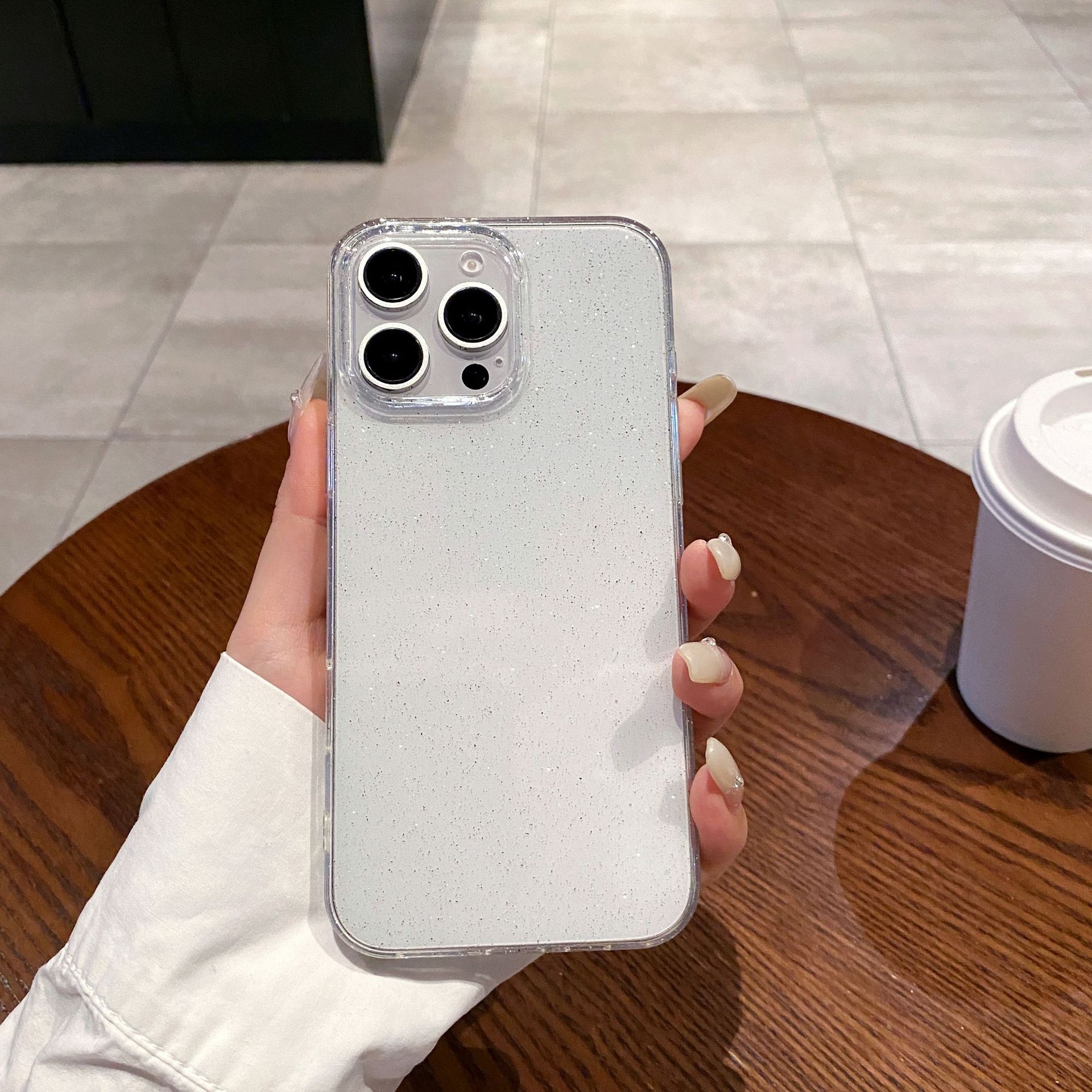 

Applicable To Iphone16 Starry Sky Glitter Apple 15 Mobile Phone Case 14 Transparent 13 Anti Fall Protection Case Xr Apple 12