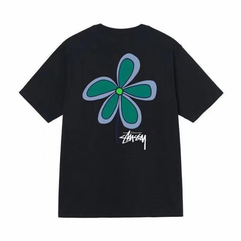 Grenzüberschreitende europäische und amerikanische Trendmarken, eine Vielzahl bedruckter Herren- und Damen-Kurzarm-T-Shirts, 220 Gramm lockere Streetwear-T-Shirts
