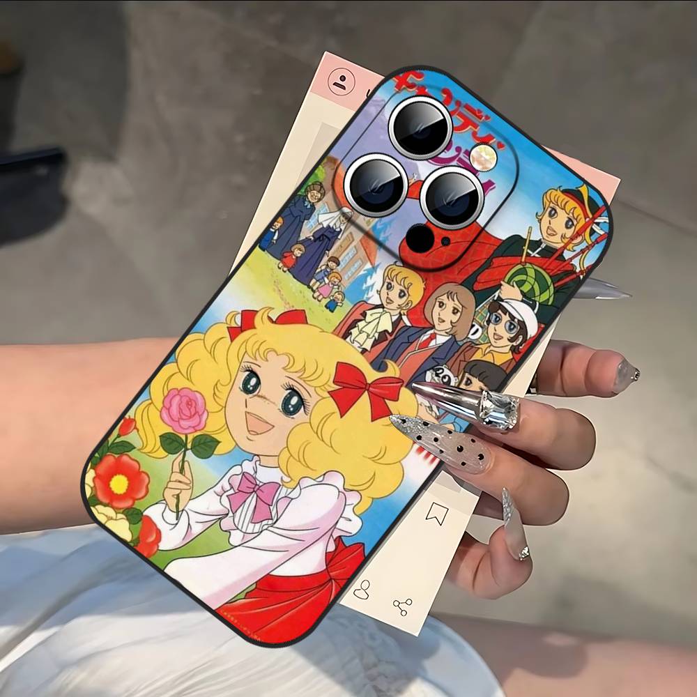 Manga C-Candy Candy Phone Case For IPhone 17 16 15 14 13 12 11 PRO MAX PLUS Mini TPU Soft To Skin-friendly Case