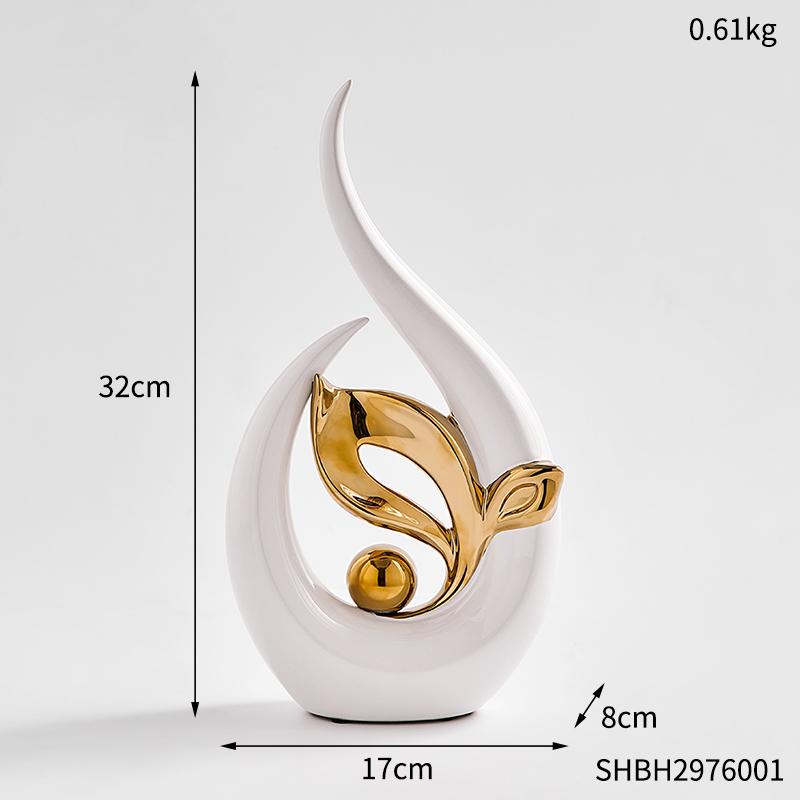 

Скандинавская абстрактная керамическая статуя, светильник, роскошные украшения для гостиной, скульптуры и статуэтки, аксессуары для офисного стола, декор комнаты