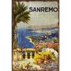 Sanremo Italian Beach Holiday Vintage Retro Style Metal Sign, Italy Travel