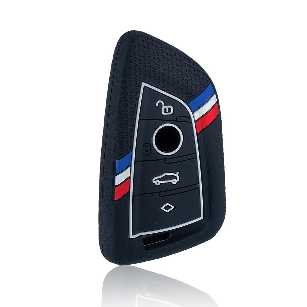 For BMW X1 X3 X4 X5 X6 Series 1 2 3 5 7 G20 G02 G05 G31 G23 F34 F15 F40 IX3 New Silicone Remote Car Key Cover Keychain Key Case