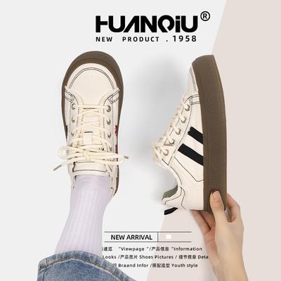 Retro Platform German Training Shoes Women's Spring Versatile Ins Tide Casual Board Shoes ZHQ-XA230 Casual Fashion