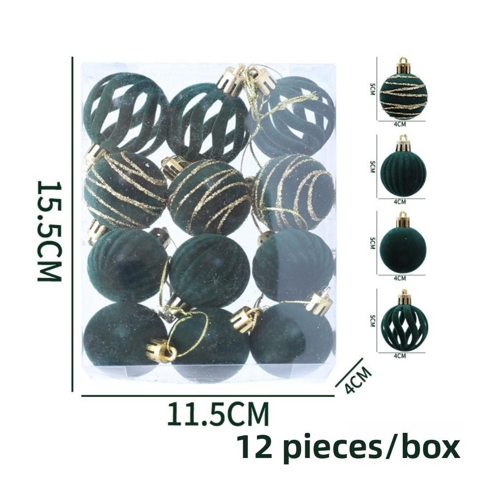 12 buc Pandantiv Creativ Glob de Crăciun 6cm Ornament Pom de Crăciun Bile Noi cu Bule Crăciun Fericit