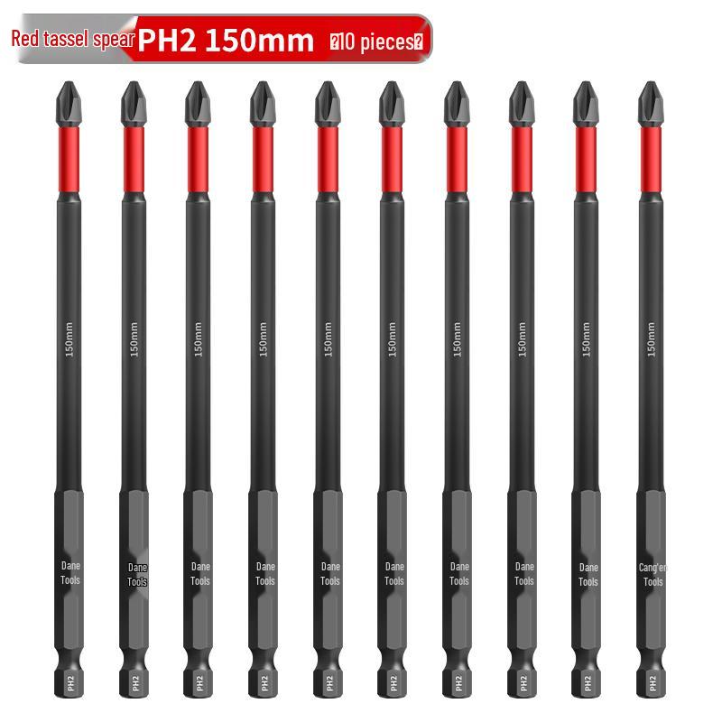 PH0 Tungsten Steel Phillips Bit: Magnetic, Impact Resistant, Non-Slip Screwdriver, Hex Shank for Electric Drill