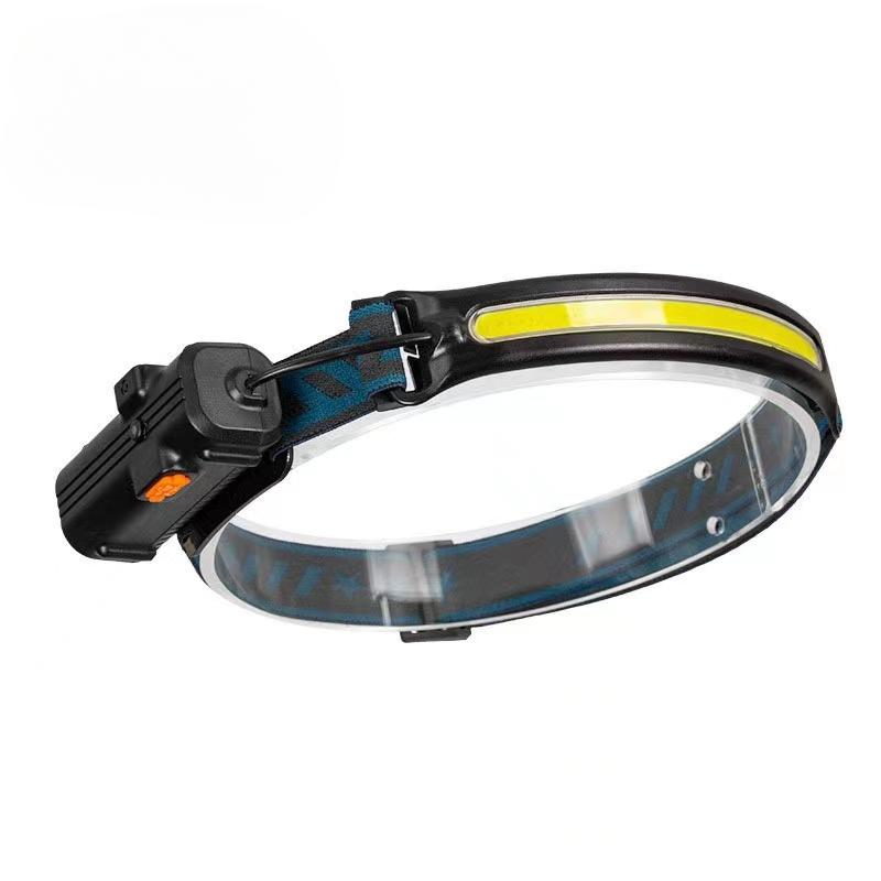 Multi Functional XPG+COB Waving Sensing Headlights with Dual Light Sources and Zoom for Outdoor Night Running. Wearable Floodlight Headlights