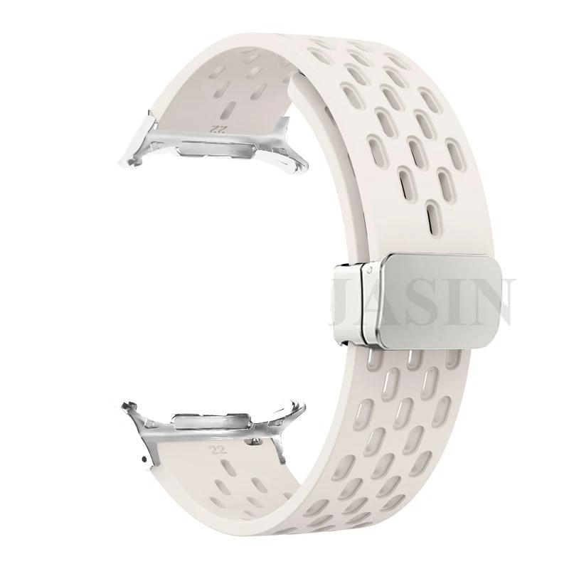 No Gaps Magnetic Buckle Silicone Strap For Samsung Galaxy Watch 8 40mm 44mm/8 Classic 46mm Bracelet Band Galaxy Ultra 2026 47mm