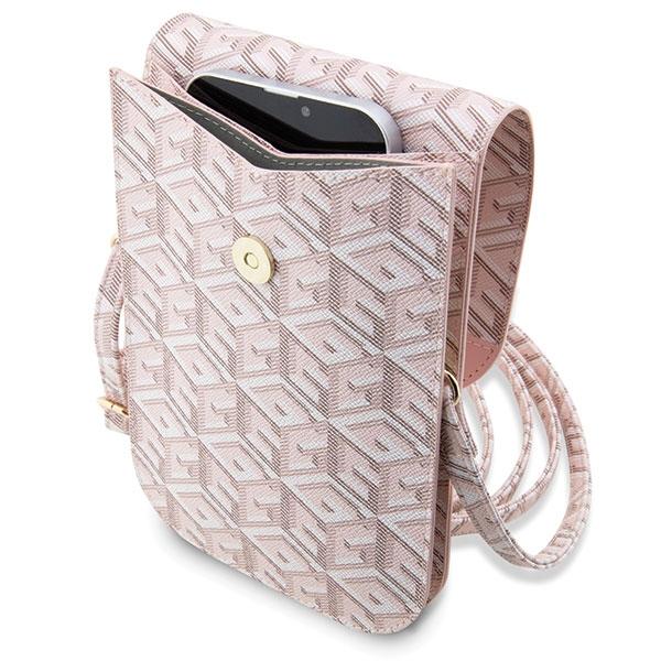 Guess Handbag Guwbhgcfsep Pink/Pinkgcube Stripe