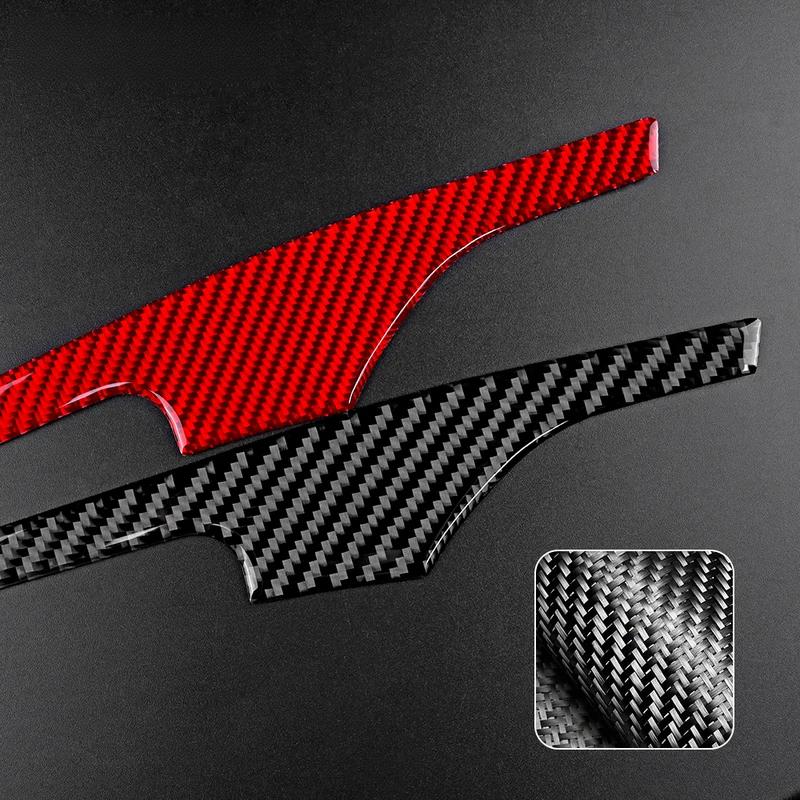 Real Soft Carbon Fiber Sticker For Subaru Impreza 2009 2010 2011 Manual Car Gear Shifter Console Panel Interior Accessories.