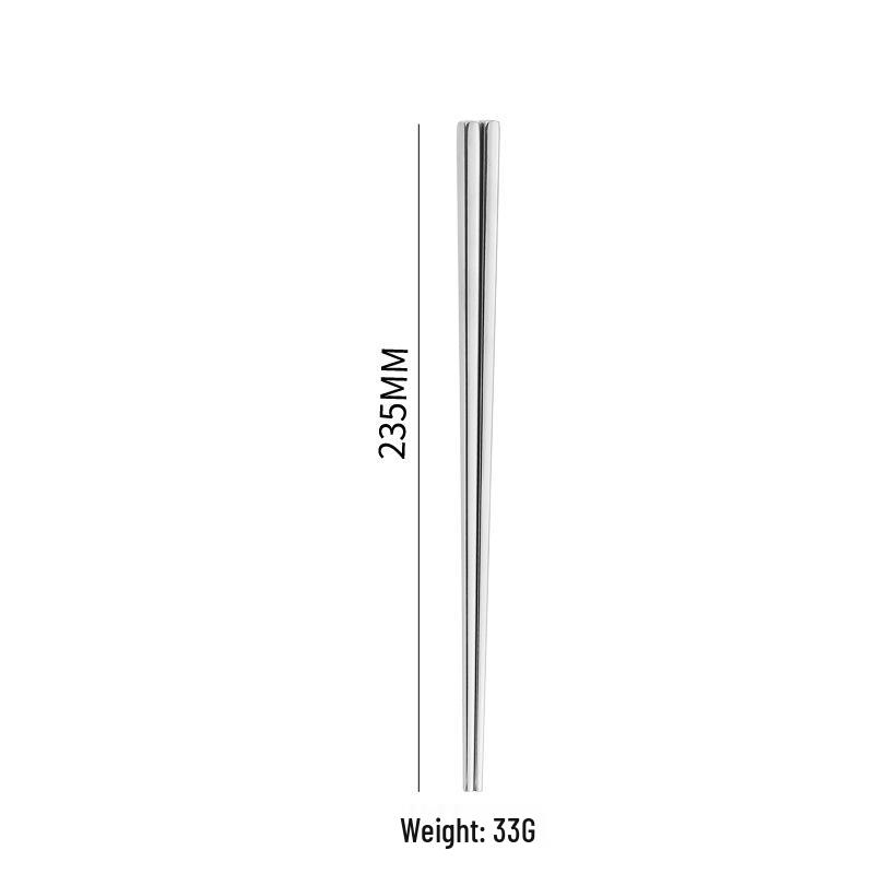 

Deluxe 304 Stainless Steel Chopsticks Gift Set - Food Grade, Thickened for Home Use
