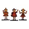 3 Piece Wooden Vintage Pumpkin and Table Centerpiece for Fall Decor