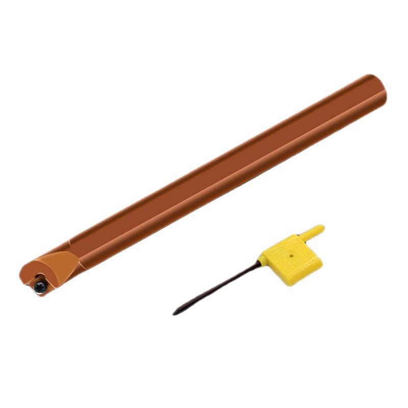 Shockproof CNC Bore Reaming & Lathe Tool S08K-SCKCR09 - Spring Steel Boring Bar for Small Bore.