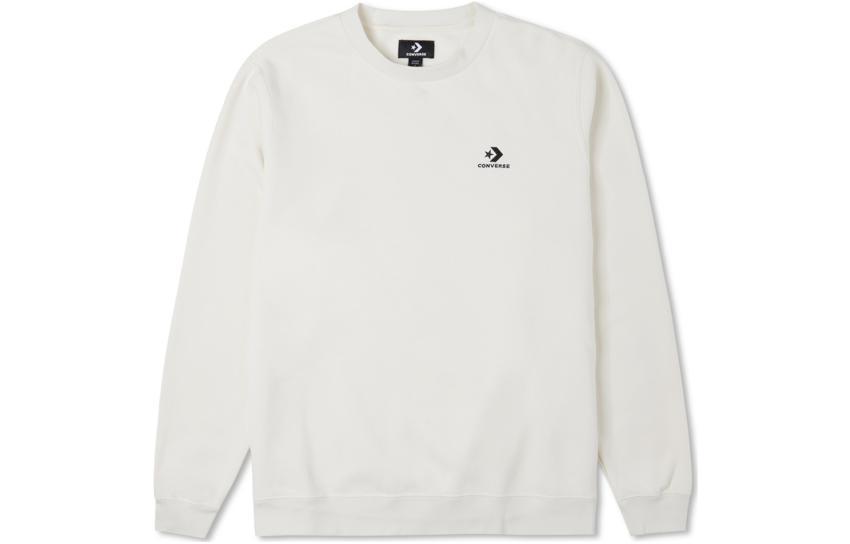 Converse Sweatshirts Unisex White Crew Neck Moderate Regular 10024510-A11 L