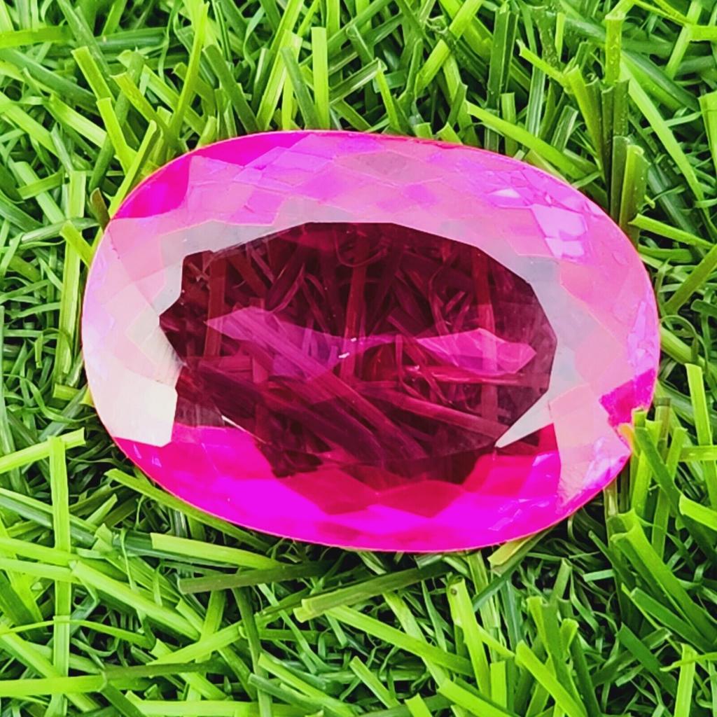 37x26 Mm Natural Flawless Ceylon Padparadscha Sapphire Oval Cut Gemstone