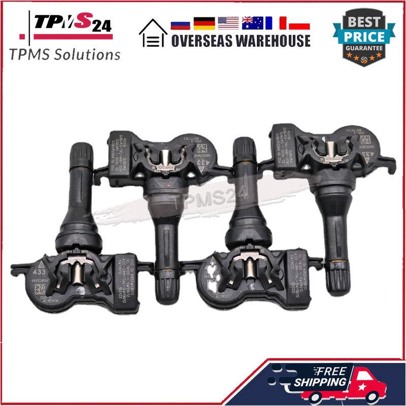 4 BUCĂȚI Pentru Jeep RENEGADE 2014-2021 520MHz 433MHz Senzor Monitorizare Presiune Anvelope TPMS 68105280AF