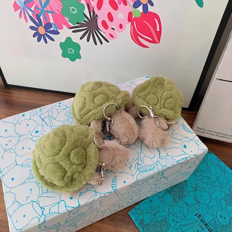 Původní pan. Přívěsek na klíče Timmy Želva Roztomilá Dívčí Taška Panenka Plyšová Hračka Kroužek na Klíče Roztomilá Želva Plyšová Hračka Dětská Panenka Dárky