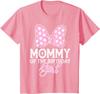 New Mommy of The Birthday Girl Cute Pink Bow Family Matching Fashion Casual T-Shirt S-4XL Four Seasons