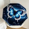 1 Stück Schmetterling Nacht Automatisches Öffnungs-/Schließschirm mit Winddichtigkeit, stabiles Dach mit 8 Speichen, langlebige Speichen, modisches Design, Outdoor-Accessoire, lustiger Prin
