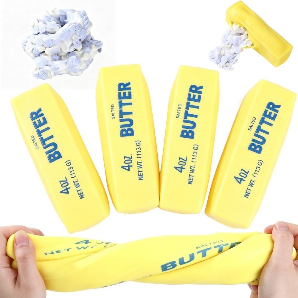 Crunchy Butter Stick Squishy Toy Round Blocks Filled Cheese Stick Toy Gift Toy