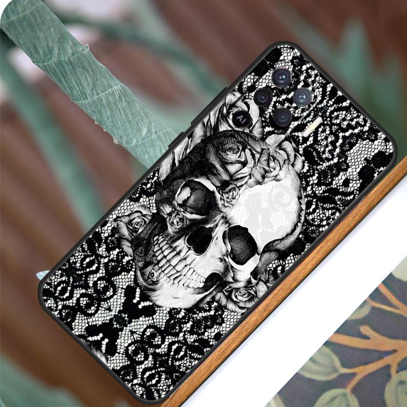 Gothic Skull For OPPO A57 A57S A77 A5 A9 A53 A52 A72 A96 A76 A16 A54 A74 A94 A38 A58 A78 A15 A17 Case
