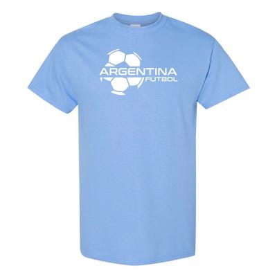 Argentinien Fußball Streik - Fußball Sport Kurzarm T-Shirt - Carolina Blau