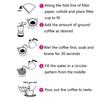 Flat Bottom Pour Over Coffee Filter Ceramic Cone Drip Holder Delicate Over Coffee Maker  Travel