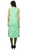Bimba Womens Green Cotton Kurti Sleeveless Printed Kurta India Tunic Blouse