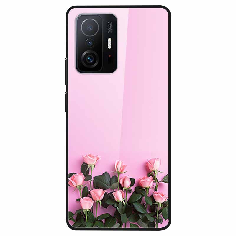 Tempered Glass Case For Xiaomi 11T Cover 6.67 Cool Bumper Hard glass Case For Xiaomi 11T Pro Case Mi 11T Pro Mi11T Capa Shells