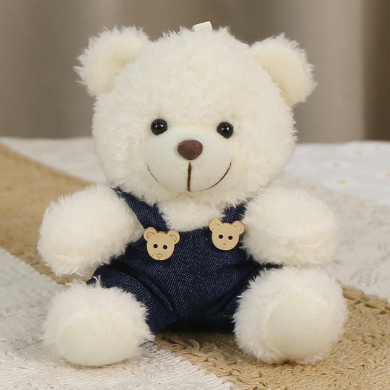 Charming Teddy Bear Keychain Plush Doll - Dressed Up Couple Backpack Ornament Gift