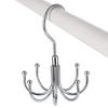 1Pc Multi Purpose Hanger 360 Rotatable Metal Clothes 8 Claw Hooks Closet Wardrobe Organizer Multifunctional Hook Belt