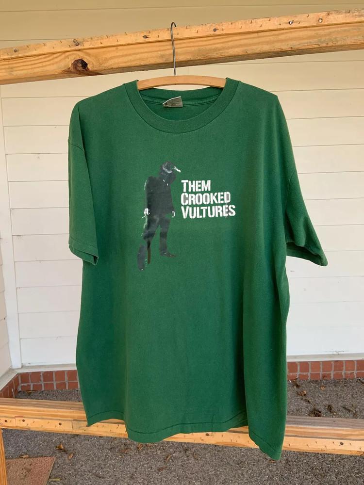 Them Crooked Vultures Band Album Green  Full Size S-5XL Unisex T-Shirt M